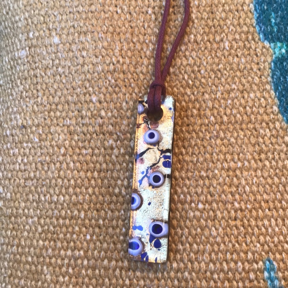 Adjustable evil eye necklace
